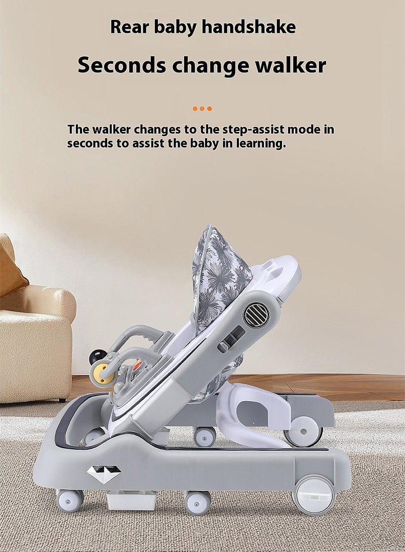 MaBaby Baby Walker,  Anti-Rollover Learning  Walker With Light, Music And Detachable Toy Tray, Push Walker(Suitablle 7-18Months), Can Sit and Push - Image 4
