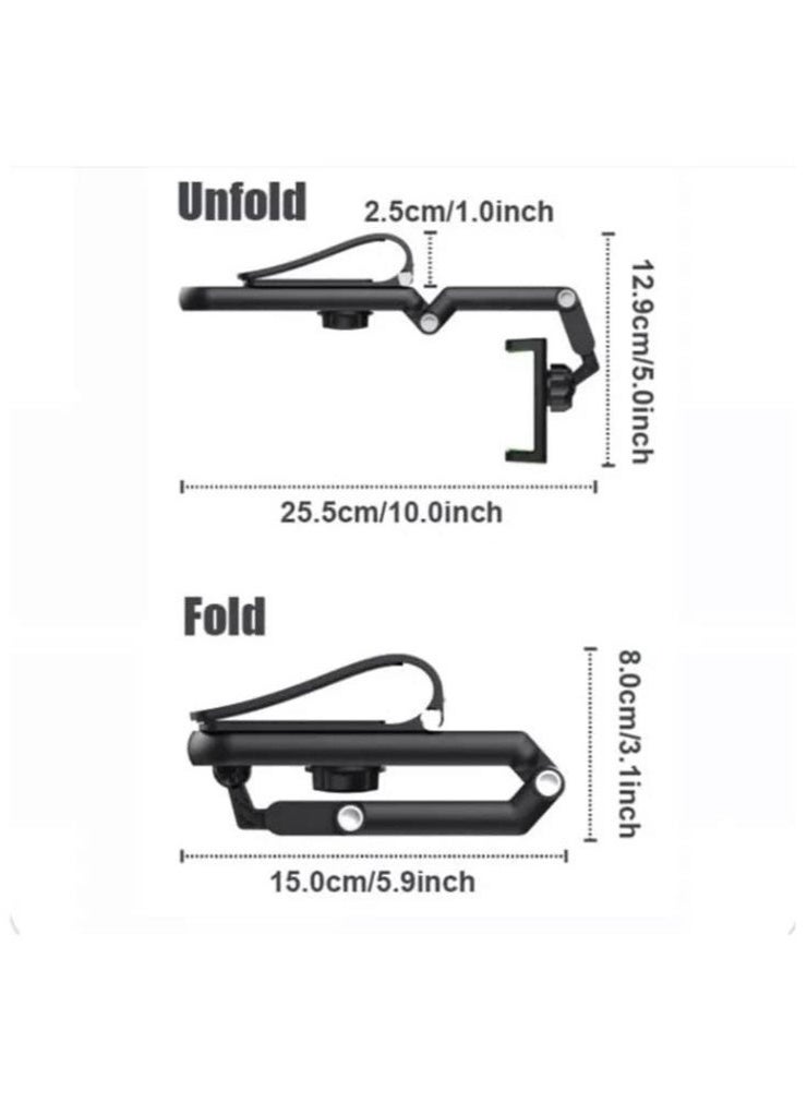 ELTRAZONE Car Mobile Phone Holder 360° Flexible Rotating Holder for Car Sun Visor | Multipurpose Holder for Kitchen, Desk & Home Use | Universal Smartphone Mount for Hands-Free Calls, Navigation & Video | Secure, Adjustable Design – Black - Image 4