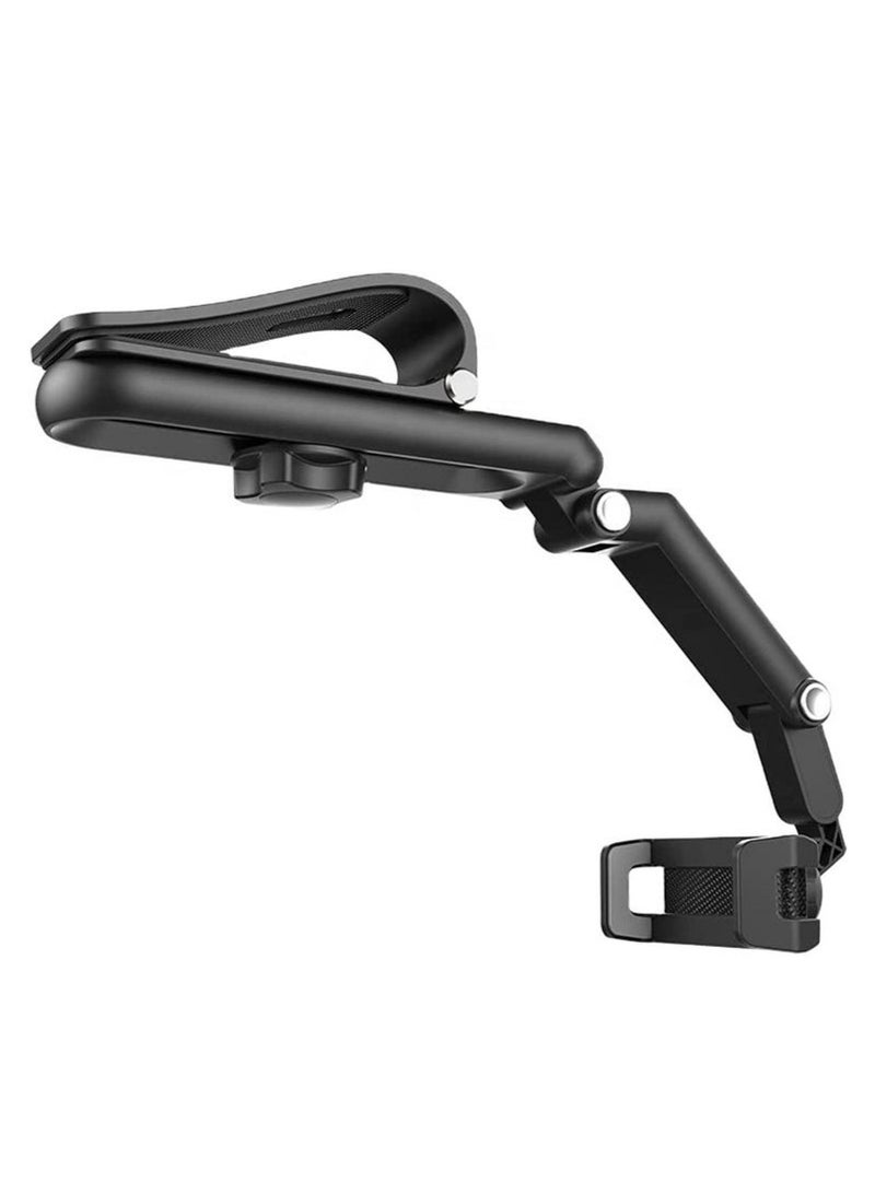 ELTRAZONE Car Mobile Phone Holder 360° Flexible Rotating Holder for Car Sun Visor | Multipurpose Holder for Kitchen, Desk & Home Use | Universal Smartphone Mount for Hands-Free Calls, Navigation & Video | Secure, Adjustable Design – Black - Image 1