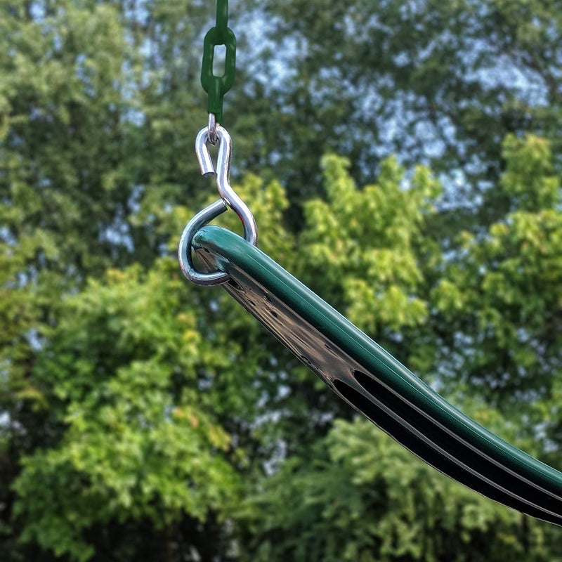 Gorilla Playsets 04-0002-G/G Extreme-Duty Swing Belt with Coated Chains - Green with Green Chains - Image 3
