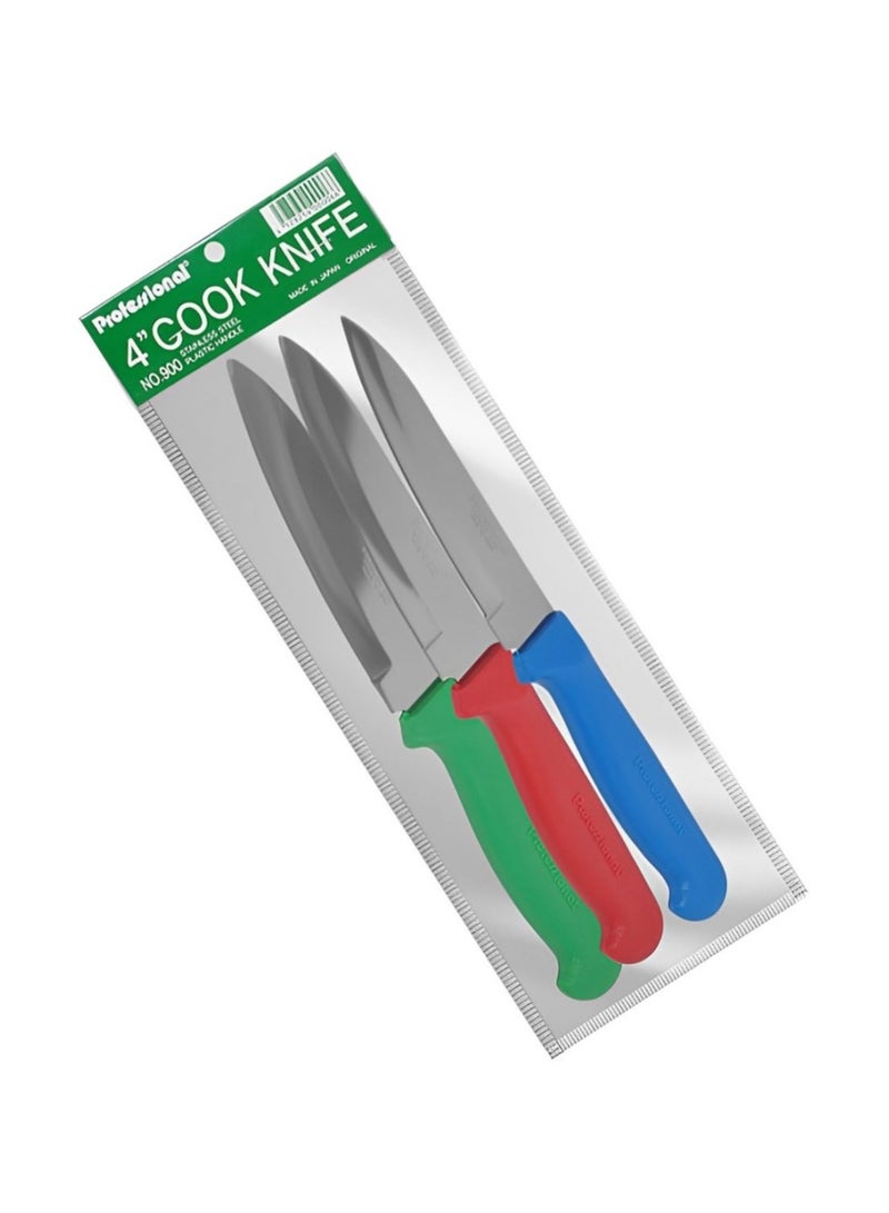 PROFESSIONAL 3 Piece Knife Set  Multicolor Edition  - Image 3