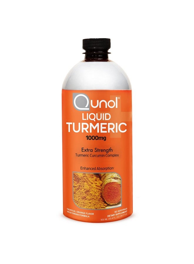 Qunol Liquid Turmeric Curcumin with Black Pepper, Turmeric Supplement 1000mg, Extra Strength, Joint Health, 60 Servings, 30.4 fl oz - Image 1