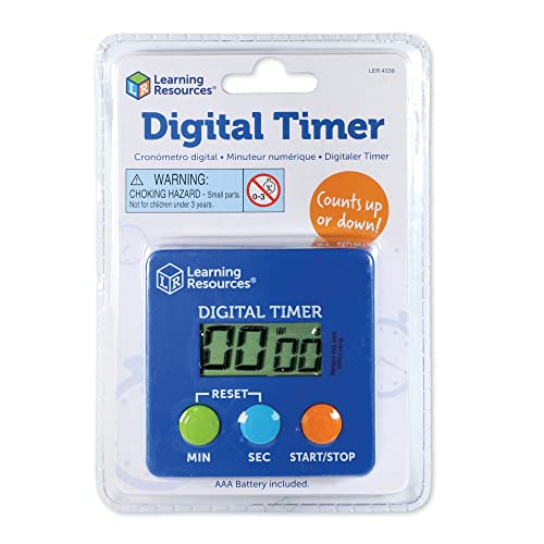 Learning Resources Digital Timer Visual Timer for Kids Digital Timers for Classroom Kids Stopwatch Magnetic Timers Teacher Must Haves - Image 3