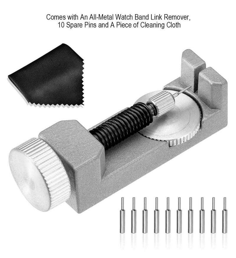 Selizo Watch Link Remover Kit with 10 Extra Pins for Removing Watch Band Link and Watch Sizes - Image 2