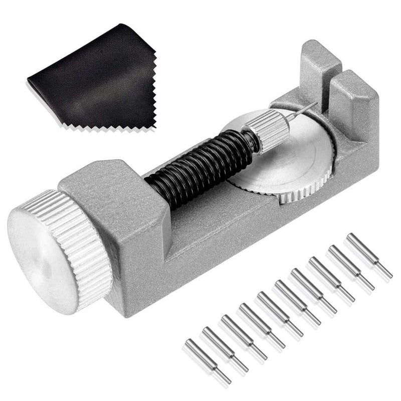 Selizo Watch Link Remover Kit with 10 Extra Pins for Removing Watch Band Link and Watch Sizes - Image 1