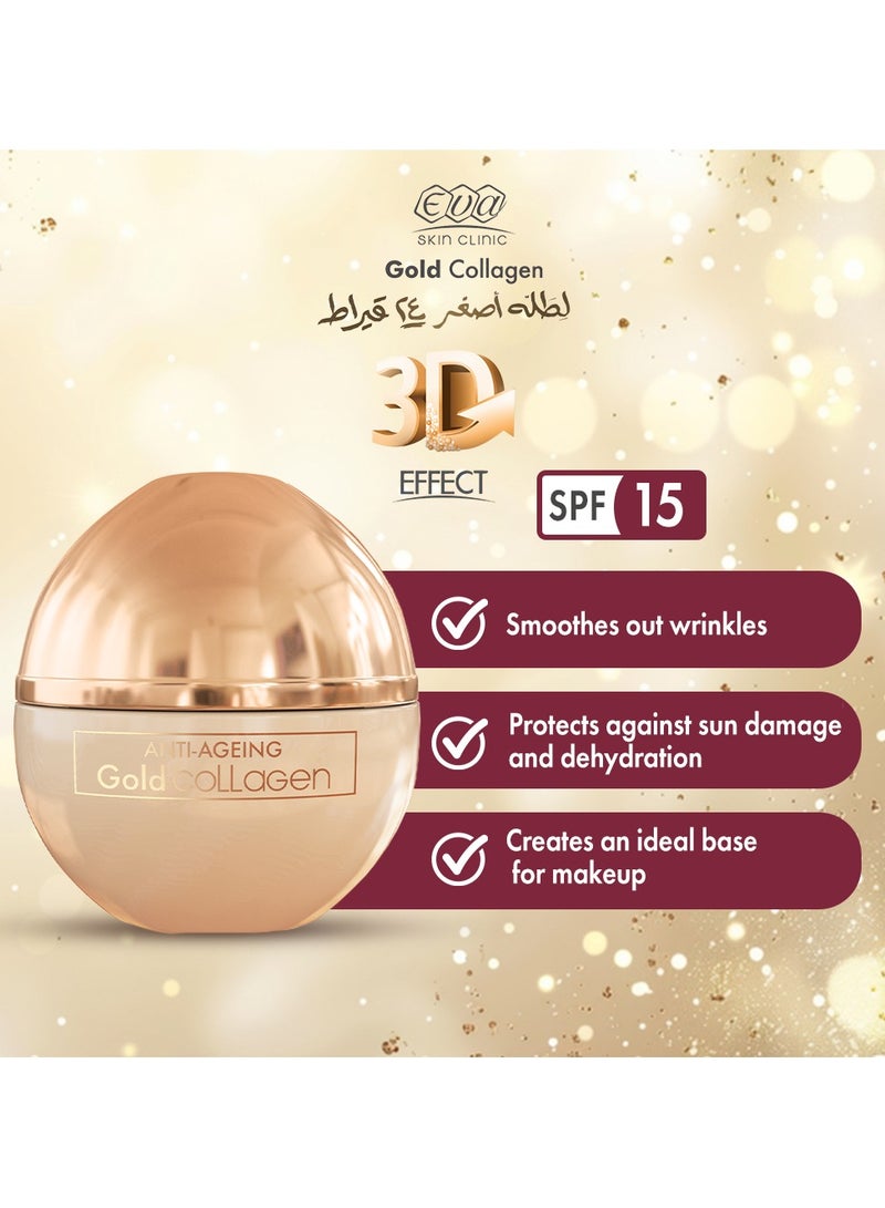 Eva كريم النهار المضاد للشيخوخة بالذهب والكولاجين المضاد للتجاعيد - Image 4