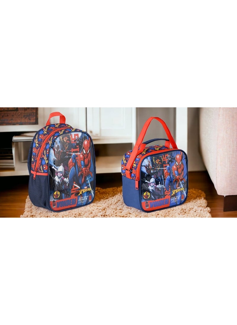 Frocx Spiderman Kindergarten Bag Hawk Jr Wonder and Lunchbox  - Image 1