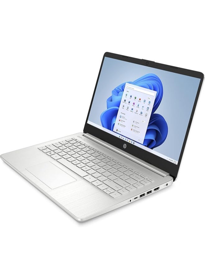 HP 14s-dq5025n (Upgraded Version) Laptop With 14-Inch Display, Core i5-1235u Processor/8GB RAM/512GB SSD/Intel Iris XE Graphics/Windows 11 Home English/Arabic Natural Silver - Image 2