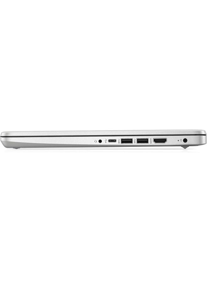 HP 14s-dq5025n (Upgraded Version) Laptop With 14-Inch Display, Core i5-1235u Processor/8GB RAM/512GB SSD/Intel Iris XE Graphics/Windows 11 Home English/Arabic Natural Silver - Image 4