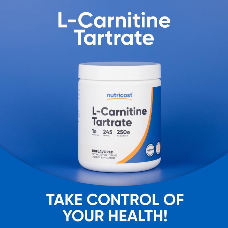 Nutricost LCarnitine Tartrate Powder 250 Grams  1 Gram per Serving 250 Servings - Image 5