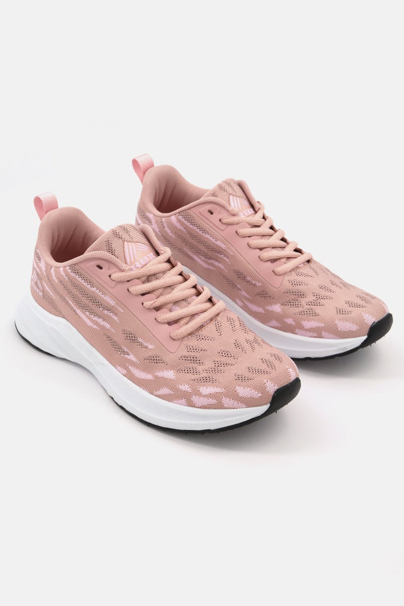 RBX Women Lace Up Training Shoes, Pink - Image 1