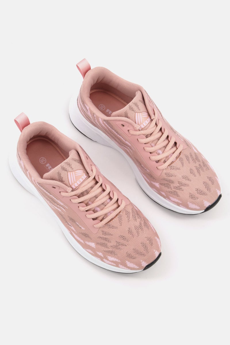 RBX Women Lace Up Training Shoes, Pink - Image 4