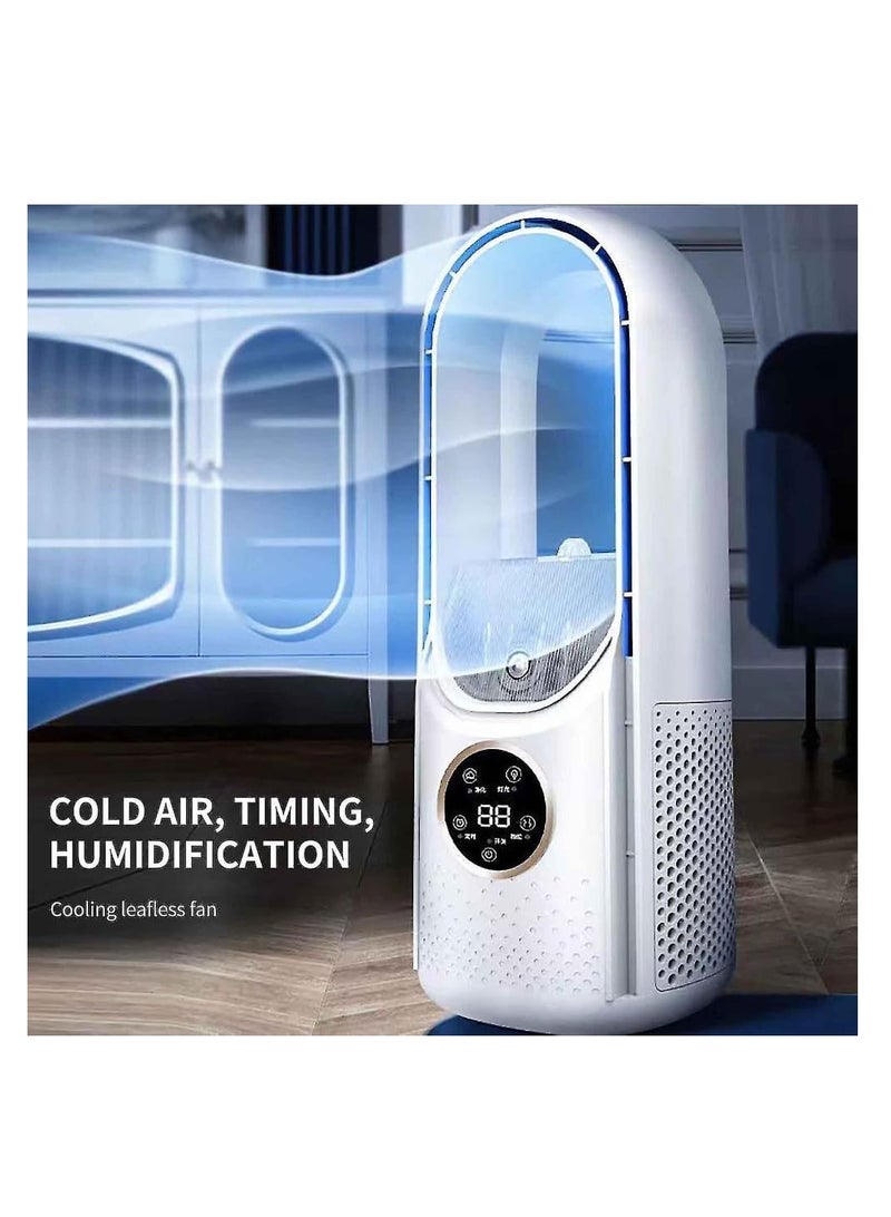 Tower Fan with Cooling, Humidifying and Adjustable Airflow, USB Rechargeable, for Offices, Bedrooms and Living Rooms - Image 4