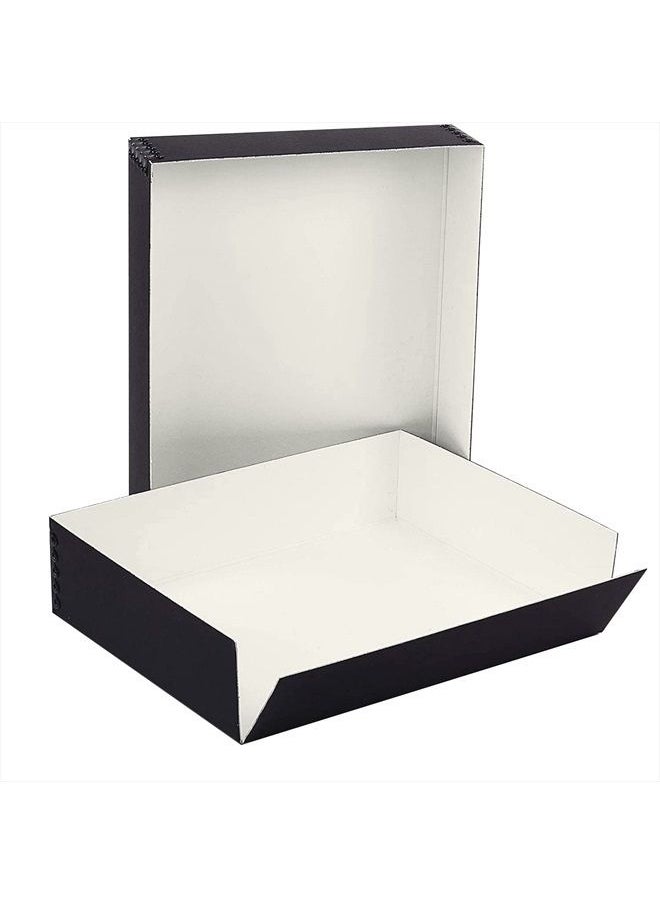 Lineco Archival 9X12 Print Storage Box, Drop Front Design, 9X12X3, Exterior Color: Black  - Image 2