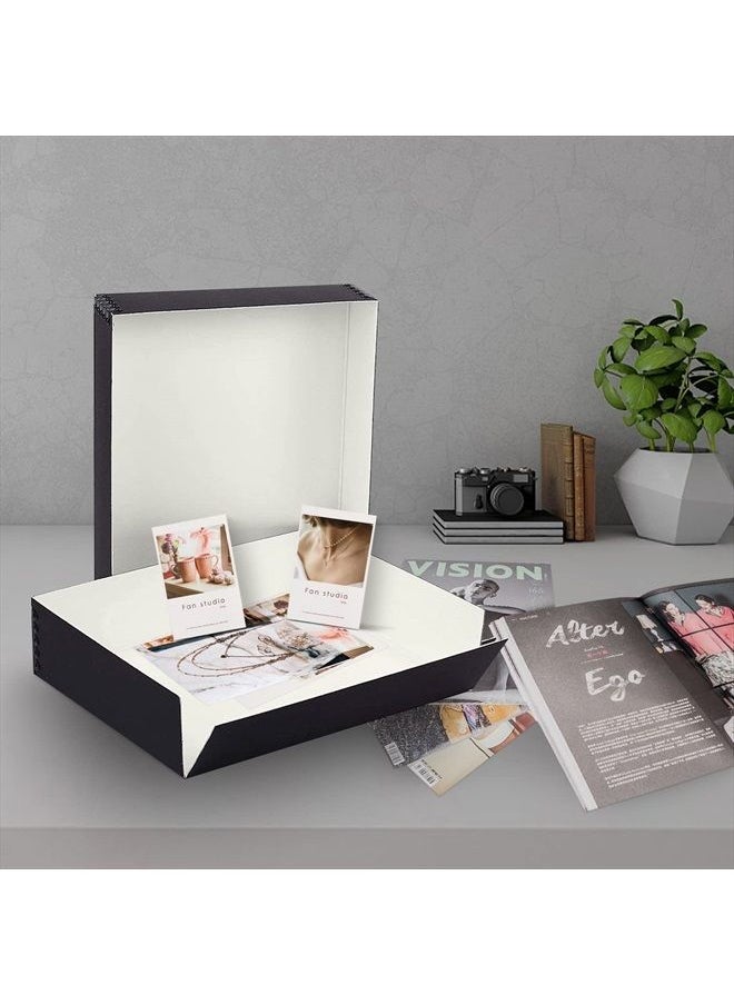 Lineco Archival 9X12 Print Storage Box, Drop Front Design, 9X12X3, Exterior Color: Black  - Image 5