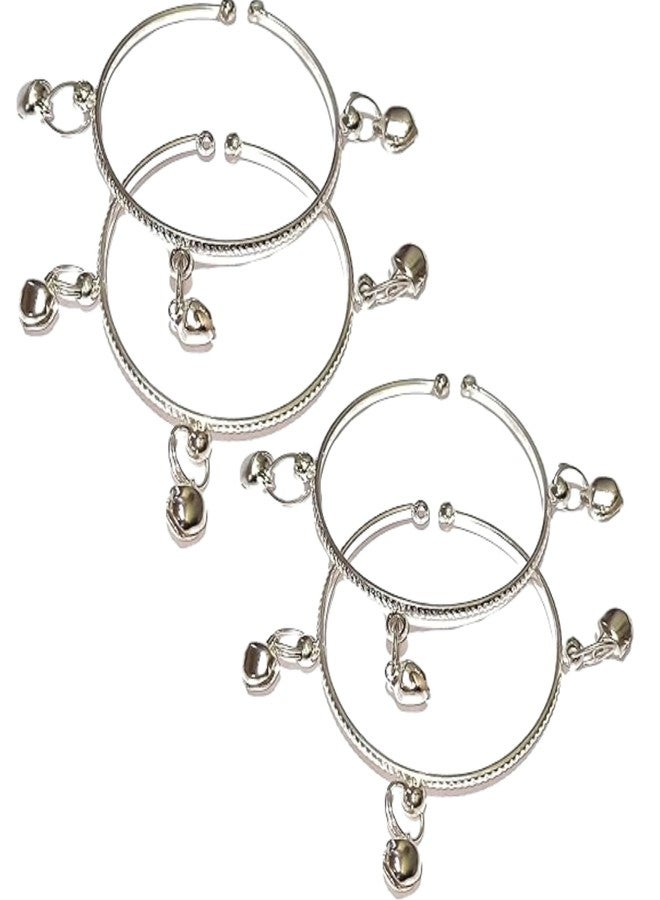 Kailash Creation Adjustable Baby Nazariya Bracelet with Ghungroo Bracelet/Kada for Baby Boys & Girls (0-5 Years) | Kids Payal_Kada - Image 1
