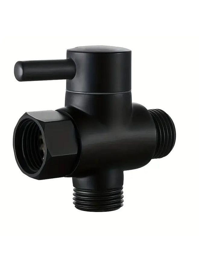 Type B Black 3 Way Shower Diverter Valve Chrome Finish G1 2 Threads Easy Installation - Image 4
