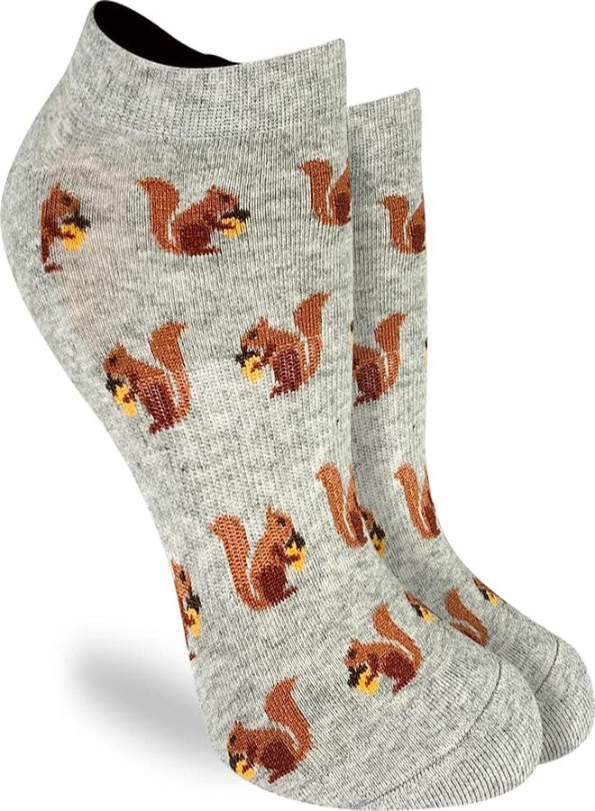 جورب الحظ السعيد جوارب نسائية قصيرة بنقشة السناجب من جود لاك سوك، للبالغين