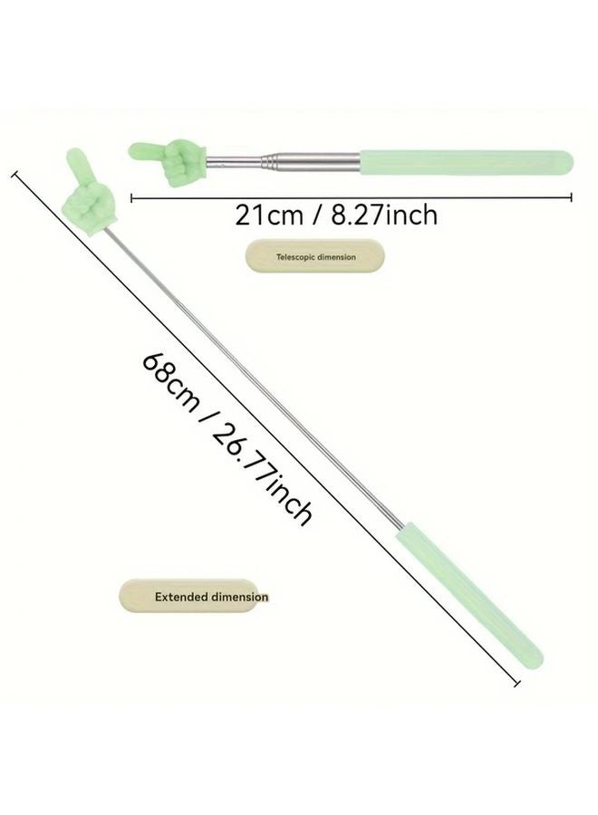 Pink Retractable Finger Reading Pointer Telescoping Design for Classroom Teaching - Image 5