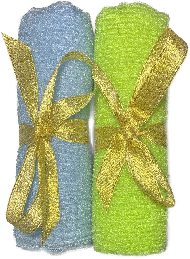 Mr.Cui'shop 2 pcs/Set Long Home Sauna Spa Exfoliating Nylon Bath Cloth/Towel - Body Back Scrubber - Magic Shower Washcloth for Body - Shower Scrubber - Remove Dead Skin - Great for Skin Care in The Bath - Image 1
