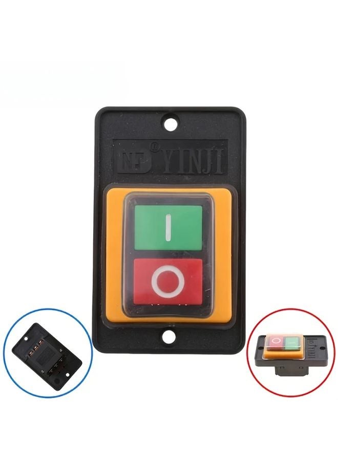 1 قطعة مفتاح ضغط آلة تشغيل/إيقاف بدء/وقف 220 فولت 380 فولت 10 أمبير صندوق تحكم - Image 2