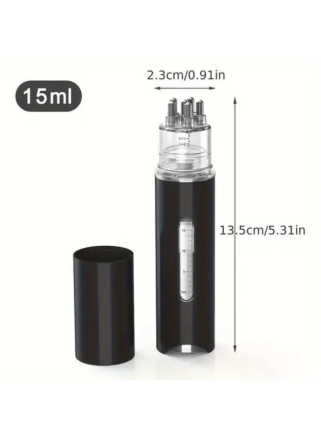 جهاز أسود متعدد الوظائف لرعاية فروة الرأس، مشط سائل محمول لعلاجات الشعر - Image 5