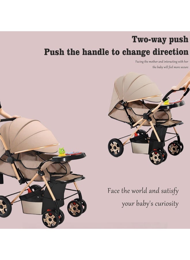 تاختيلا عربة أطفال خفيفة الوزن للسفر، عربة أطفال صغيرة قابلة للطي مع مقعد مبطن ومنظم الوالدين قابل للإزالة، سهلة الحمل للطائرات والاستخدام اليومي - Image 3