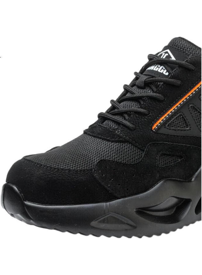 Dinggu Men'S Breathable Labor Protection Shoes For Construction Sites, Anti-Odor, Electrician Insulation, Anti-Smashing, Anti-Stab, Steel Toe, Lightweight 1055Hei43 - Image 2