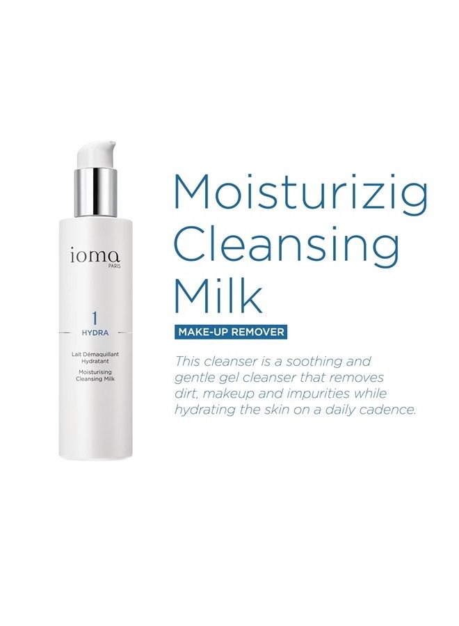 Ioma Paris - HYDRA Moisturizing Cleansing Milk - Hydrating and Cleansing Face Gel that Removes Makeup and Moisturizes Skin, Make-Up Remover for All Skin Types, (200 ml) - Image 2