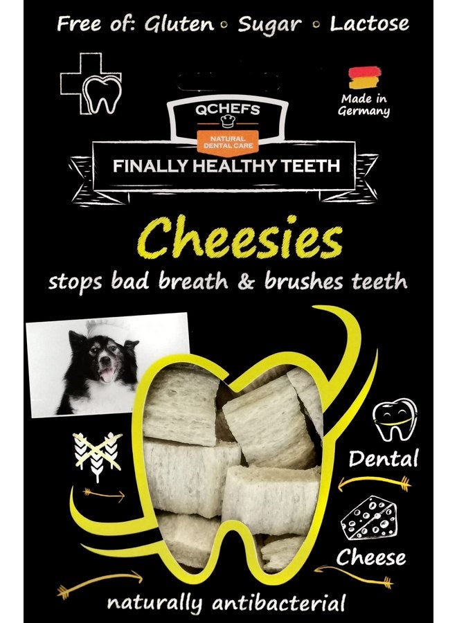 كشيفس QCHEFS Cheesies for Dogs - وجبة خفيفة لصحة الفم مع الأحماض الأمينية لمدة شهر* - Image 1