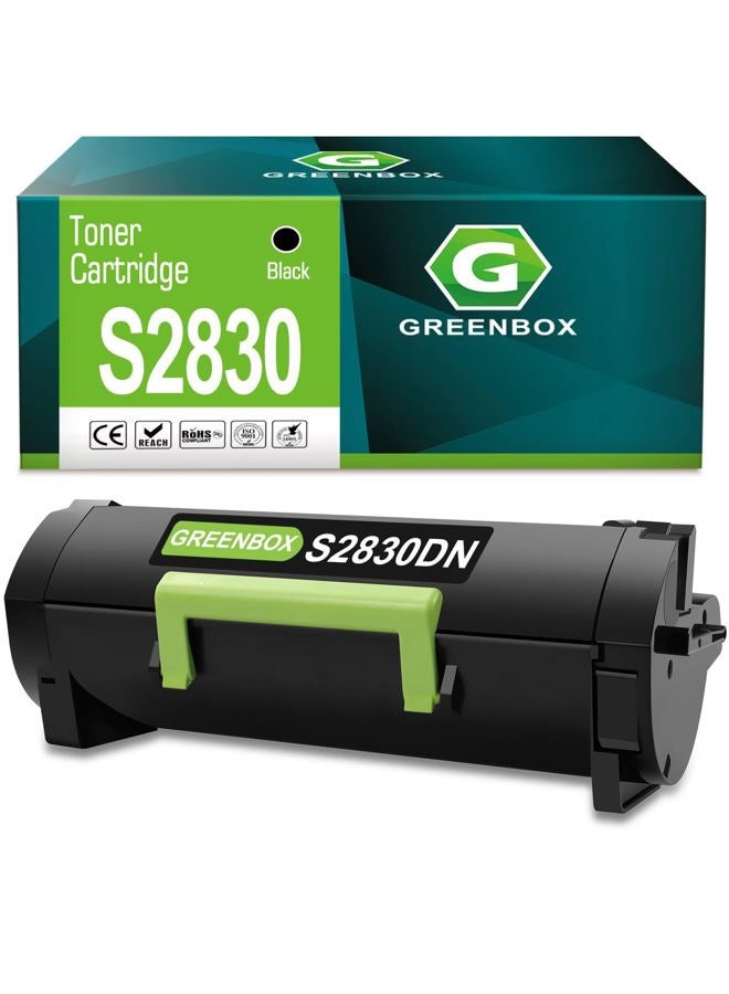 GREENBOX Remanufactured Printer Cartridge Toner for Dell S2830dn S2830 593-BBYP GGCTW CH00D High Yield (Black, 8,500 Pages) - Image 1