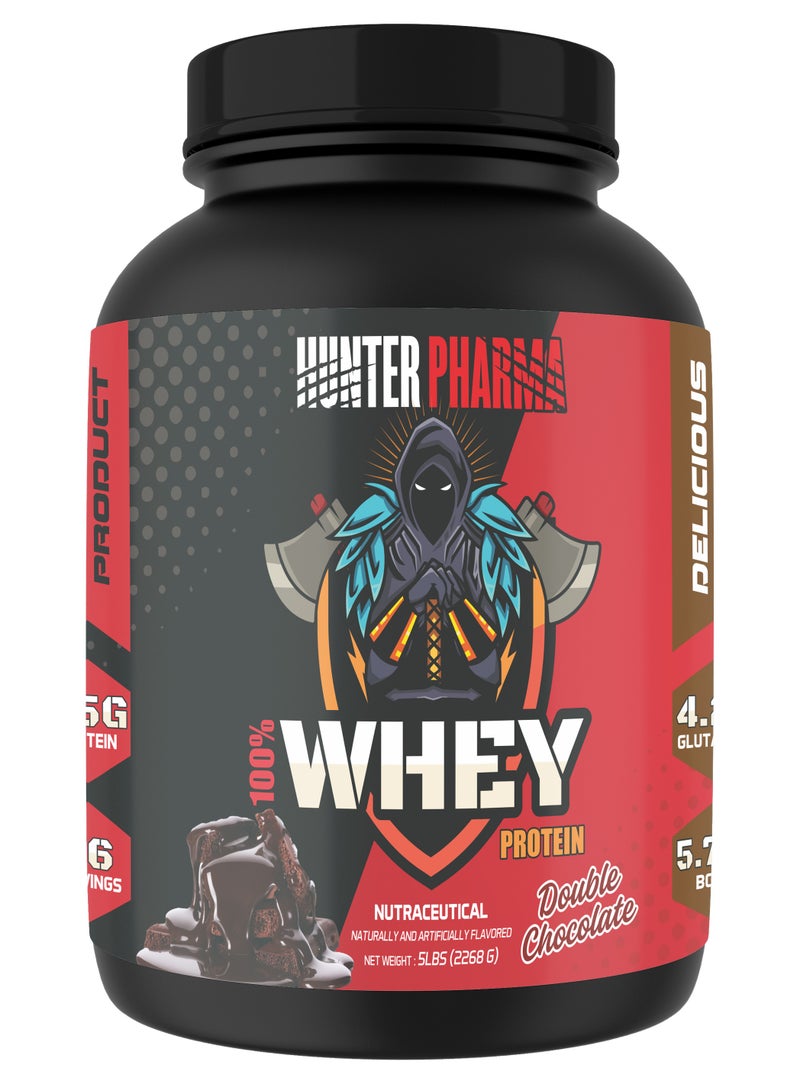 هانتر بروتين مصل الحليب بنسبة 100% من Hunter Pharma - 5 باوند - Image 1