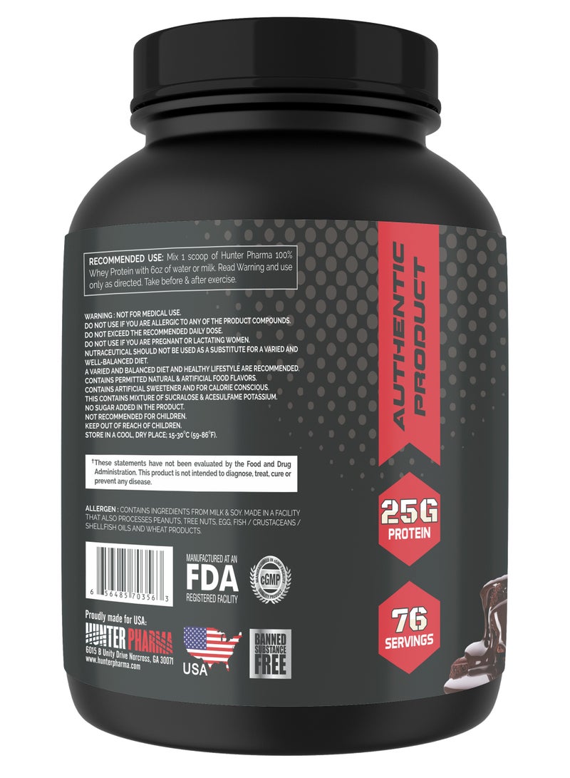 هانتر بروتين مصل الحليب بنسبة 100% من Hunter Pharma - 5 باوند - Image 2