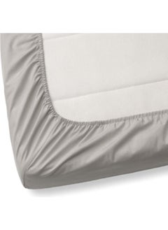 Bebek Özel Baby Special Gray White Cotton Baby Kids Elastic Bed Sheet 70 x 130 cm 2 Pieces  - Image 3