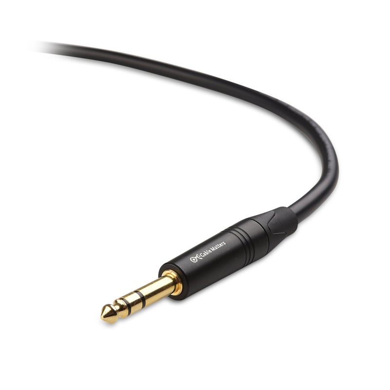 Cable Matters كابل ماذرز 6.35 مم (1/4 بوصة) TRS إلى كابل XLR بطول 6 أقدام ذكر إلى ذكر (كابل XLR إلى TRS، كابل XLR إلى 1/4، كابل 1/4 إلى XLR) - Image 4
