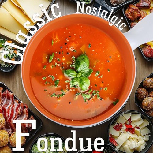 Artestia Swiss Fondue Set for Party - 2L Large Capacity Ceramic Fondue Pot Melting Cheese Chocolate, 6 Fondue Forks, Fondue Party, Wedding Gifts - Autumn Amble - Image 5