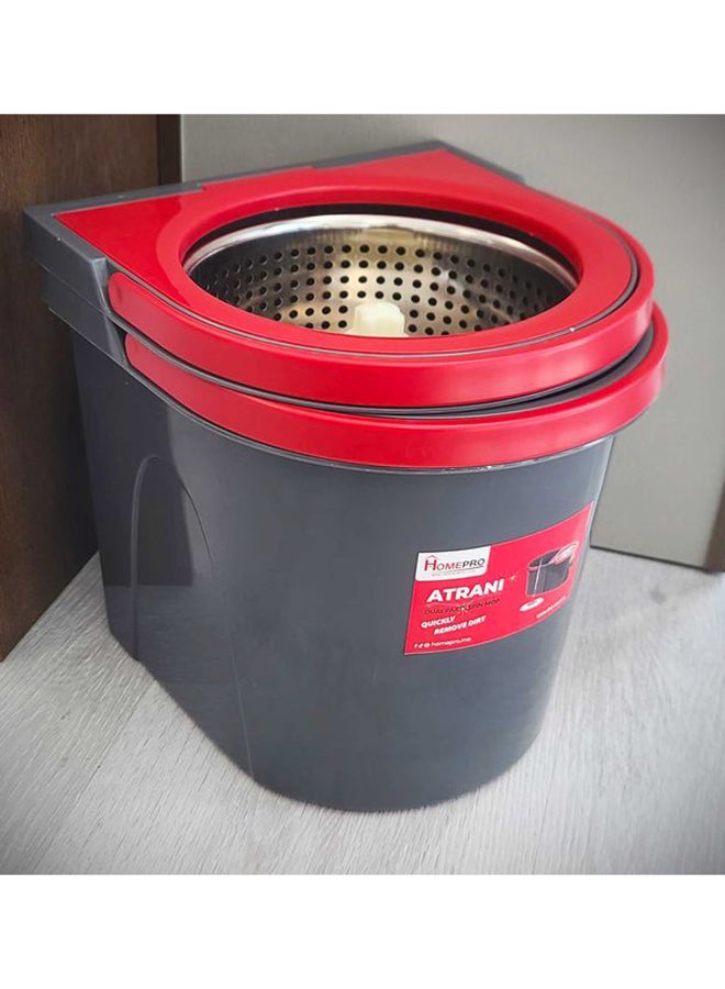 HomePro Atrani Two-Part Pedal Spin Mop – Space-Saving Design with Splittable Bucket & Spinner for Efficient Cleaning  - Image 4