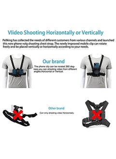 Generic Adjustable Chest Mount Harness for Sport Camera Mobile Phone Stable Strap Holder Outdoor Sports Cell Clip Installation Fixation Bracket  - Image 4