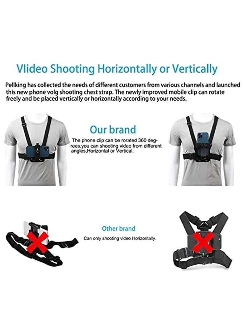 Generic Adjustable Chest Mount Harness for Sport Camera Mobile Phone Stable Strap Holder Outdoor Sports Cell Clip Installation Fixation Bracket  - Image 4