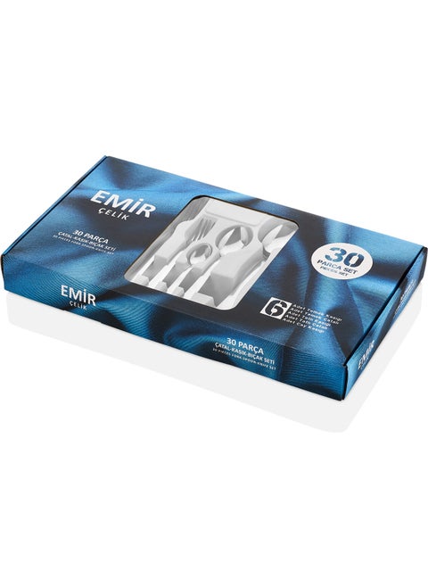 30 Piece Fork Spoon Set