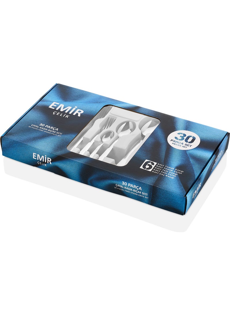 Emir Çelik 30 Piece Fork Spoon Set  - Image 1