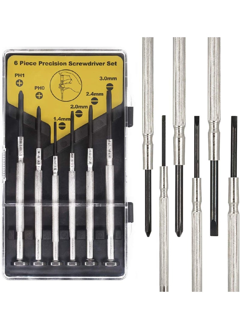 BEADNOVA BEADNOVA Eyeglass Screwdriver with Case Mini Kit Set Small Screwdriver for Eyeglasses Jewelry Watch Repair DIY 6pcs  - Image 1