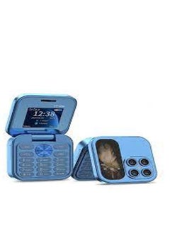 alimoto Mini Flip Mobile Phone, 2024 New Foldable Cell Phone with FM Radio Magic Voice Blacklist Speed Dial Vibration, 2 SIM Card Small Display Cell Phone  - Image 2