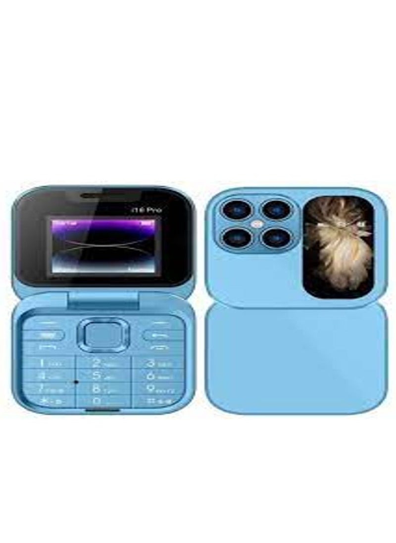 alimoto - Mini Flip Mobile Phone, 2024 New Foldable Cell Phone with FM Radio Magic Voice Blacklist Speed Dial Vibration, 2 SIM Card Small Display Cell Phone - Image 1