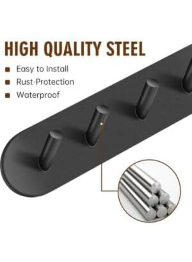 علاقة ملابس معدنية صغيرة بأربعة خطافات لتعليق الملابس والحقائب، الحجم: حوالي 19 × 5 × 2 سم - Image 2