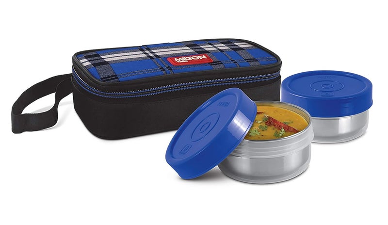 Milton Milton Capsule Stainless Steel Lunch Box, Blue - Image 1