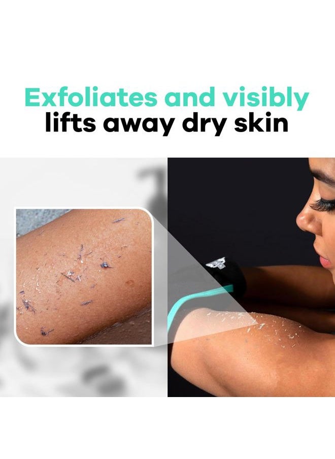 dermasuri - Deep Exfoliating Glove - Polishing Mitt Body Scrubber - Korean Skin Cleaner Exfoliator & Dead Skin Buffing Treatment - Keratosis Pilaris Scrub Remover- Shower Skincare (1 Pack) - Image 1