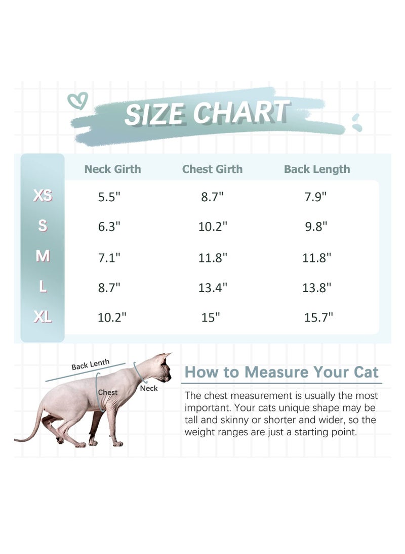 SYOSI - Sphynx Hairless Cats Warm Winter Sweater, Cute & Soft Pullover High Elasticity Kitten Shirts Breathable, Cat Leisure Wear Turtleneck Vest Adorable, Cat's Clothes Jacket Pajamas Jumpsuit - Image 1
