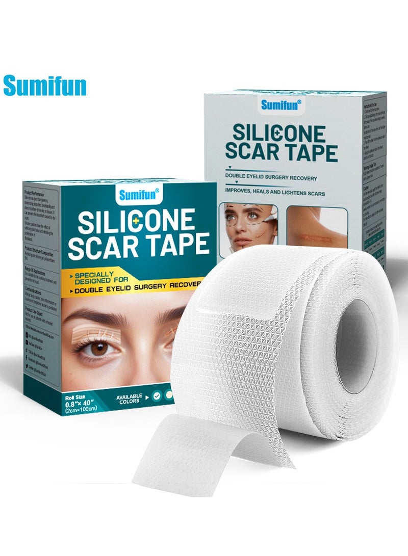سوميفون رقعة إصلاح الجروح والندبات، رقعة إزالة الندبات الجراحية، رقعة العناية بندبات الصدمات الرياضية (2 × 100 سم) - Image 1