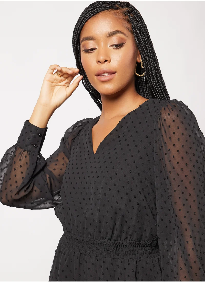 ONLY V-Neck Mini Dress